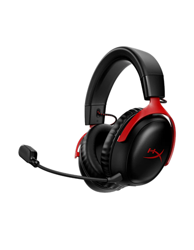 Căști HyperX Cloud III Wireless, Fără fir, Negru | Roșu