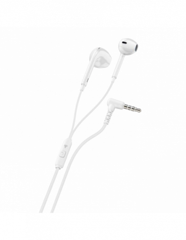 Căști Cellularline Ploos capsule earphone with mic White