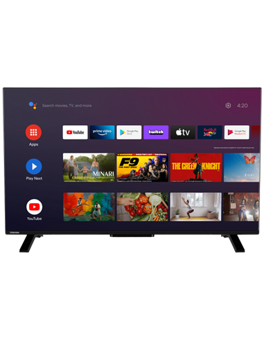 55" LED SMART Телевизор Toshiba 55UA2363DG, 3840x2160 4K UHD, Android TV, Чёрный