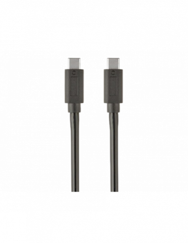 Type-C: Cabluri, adaptoare, OTG Cable Type-CType-C, CMCM, 1.0 m, USB3.1, Cablexpert, Black, CCP-USB3.1-CMCM-1M