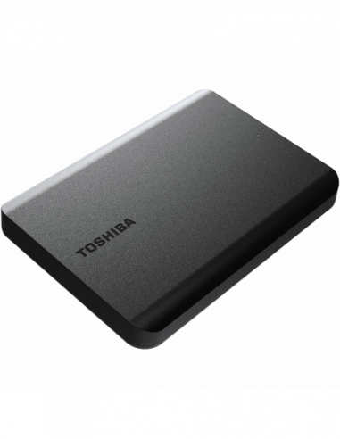 Unitate HDD 2.5 externă USB3.0 1.0TB (USB3.1) 2.5 Toshiba Canvio Basics 2022 External Hard Drive (HDTB510EK3AA), Black