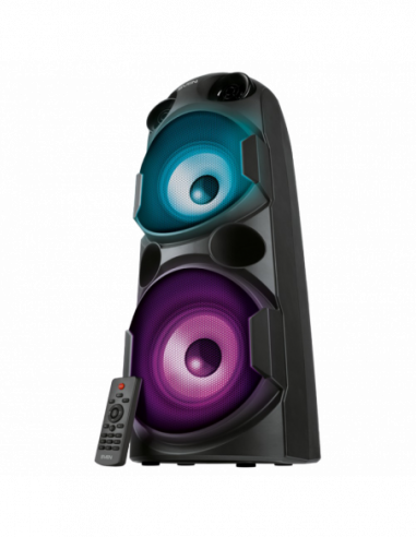 Sisteme audio portabile, Partybox Speakers SVEN PS-750 80w, Black, Bluetooth, TWS, Bluetooth, FM, USB, microSD, 2x4400mAh