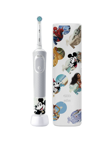 Электрическая зубная щетка Braun Kids Vitality PRO D103 Disney, Белый | Серый