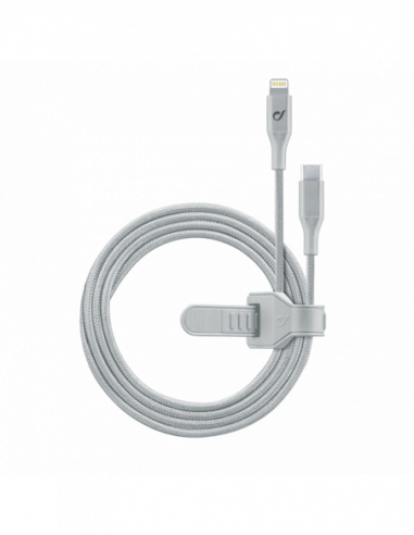 Cablu Lightning to Type-C Type-C to Lightning Cable Cellular, Strip MFI, 1M, Silver