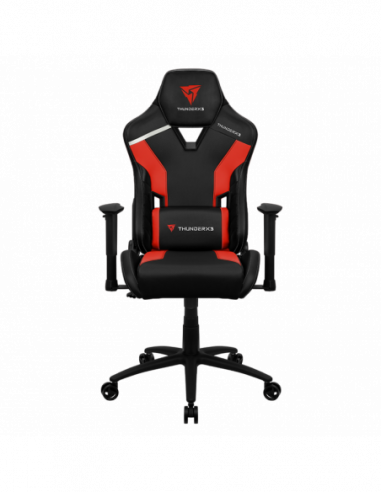 Игровые стулья и столы ThunderX3 Gaming Chair ThunderX3 TC3 BlackEmber Red, User max load up to 150kg height 165-185cm