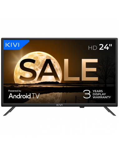 24" LED SMART TV KIVI 24H760QB, 1366x768 HD, Android TV, Negru