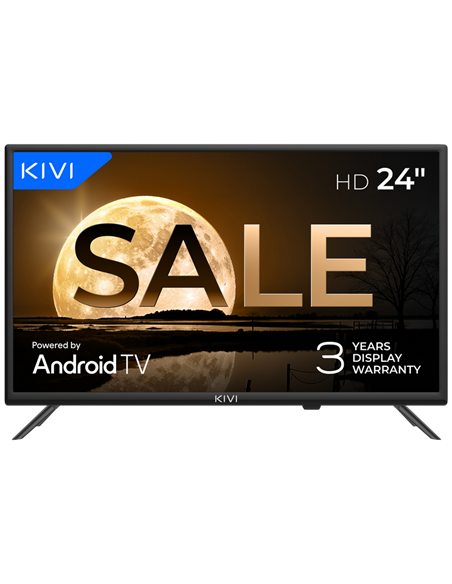 24" LED SMART TV KIVI 24H760QB, 1366x768 HD, Android TV, Negru