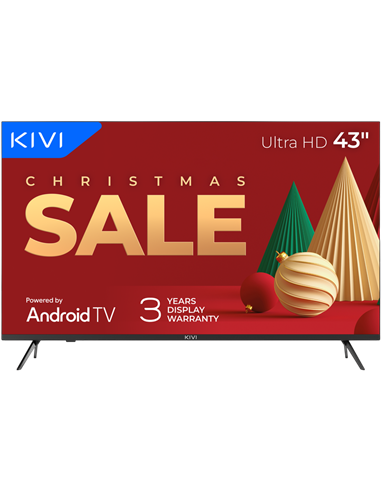 43" LED SMART Телевизор KIVI 43U760QB, 3840x2160 4K UHD, Android TV, Чёрный