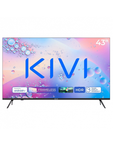 43" LED SMART Телевизор KIVI 43U760QB, 3840x2160 4K UHD, Android TV, Чёрный