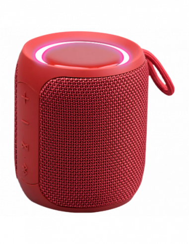 Boxe portabile X-Music Portable Speaker X-music Mini Q08S, Red, waterproof IP67, TWS, 2500mAh, 16W, AUX, Type-C