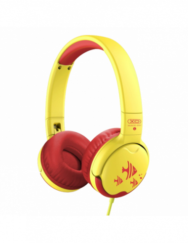 Căști XO XO Headphones Kids, EP47 stereo, Red-Yellow