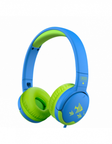 Căști XO XO Headphones Kids, EP47 stereo, Blue-Green