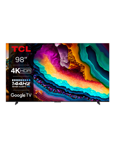 98" LED SMART Телевизор TCL 98P745, 3840x2160 4K UHD, Google TV, Чёрный