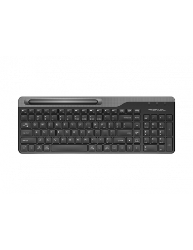Клавиатуры A4Tech Wireless Keyboard A4Tech FBK25, 12 Fn keys, Ultra Slim, Smartphone Cradle, Laser Inscribed Keys, up to 4 Devic