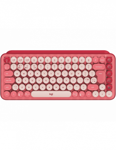 Tastaturi Logitech Wireless Keyboard Logitech POP Keys, Mechanical, Compact design, F- keys, Emoji Keys, 2xAAA, 2.4Ghz+BT, EN, H