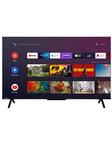 43" QLED SMART TV Toshiba 43QA2363DG, 3840x2160 4K UHD, Android TV, Negru