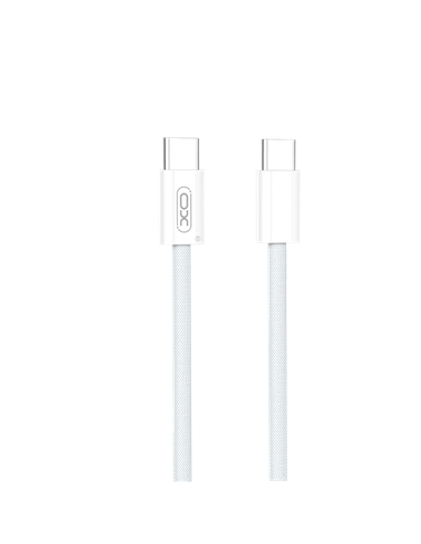 Кабель для зарядки и синхронизации XO NB-Q260B, USB Type-C/USB Type-C, 1,5м, Белый