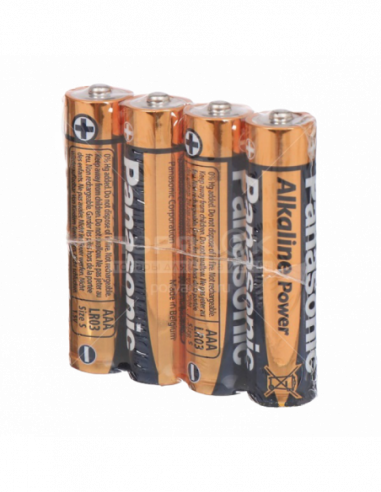 Baterii AA, AAA - alcaline Panasonic ALKALINE Power AAA Shrink4, Alkaline, LR03REB4P