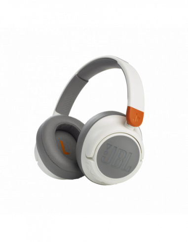 Căști Headphones Bluetooth JBL Headphones Bluetooth JBL JR460NC, Kids On-ear, WhiteGrey
