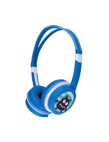 Căști Gembird Kids headphones with volume limiter, Blue, Gembird, MHP-JR-B