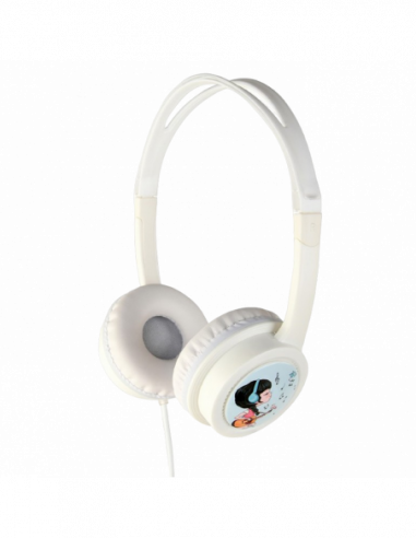 Căști Gembird Kids headphones with volume limiter, White, Gembird, MHP-JR-W