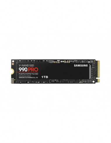 M.2 PCIe NVMe SSD .M.2 NVMe SSD 1.0TB Samsung 990 PRO [PCIe 4.0 x4, RW:74506900MBs, 1200K1550K IOPS, 600TB, 3DTLC]