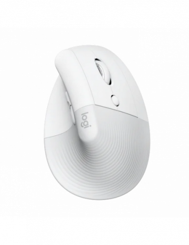Мыши Logitech Wireless Mouse Logitech Lift Vertical, Optical, 400-4000 dpi, 6 buttons, 1xAA, BT2.4 Ghz, White
