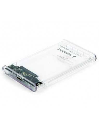 Аксессуары для HDD 2.5, внешние чехлы 2.5 SATA HDD External Case (USB 3.0), Transparent plastic, 9.5 mm, Gembird EE2-U3S9-6