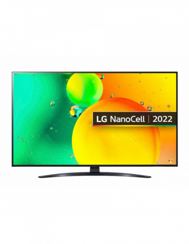 Телевизоры 43 LED SMART TV LG 43NANO766QA, Nanocell, 3840 x 2160, webOS, Black