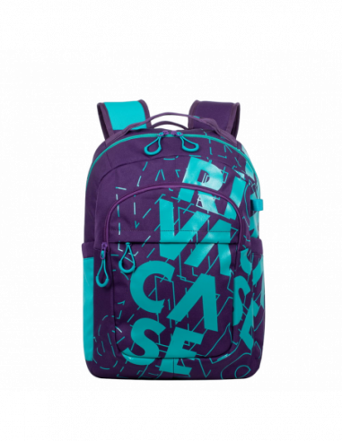 Rivacase Backpack Rivacase 5430, for Laptop 15,6 amp- City bags, VioletAqua