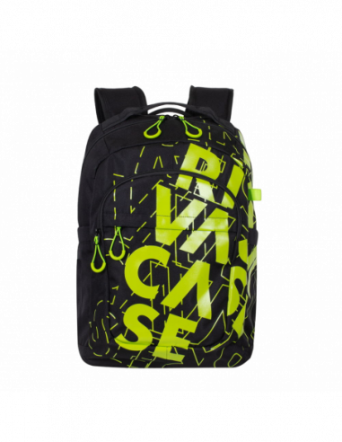 Rivacase Backpack Rivacase 5430, for Laptop 15,6 amp- City bags, BlackLime