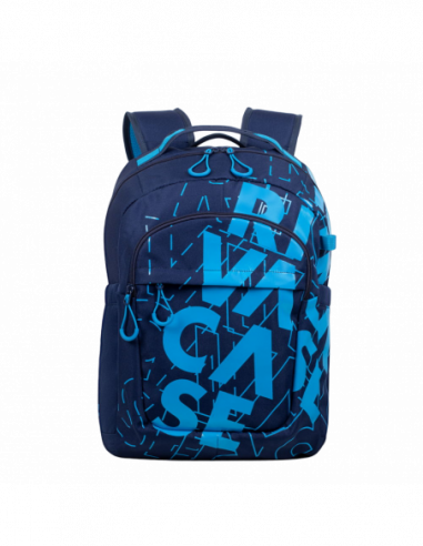 Rivacase Backpack Rivacase 5430, for Laptop 15,6 amp- City bags, Dark BlueLight Blue