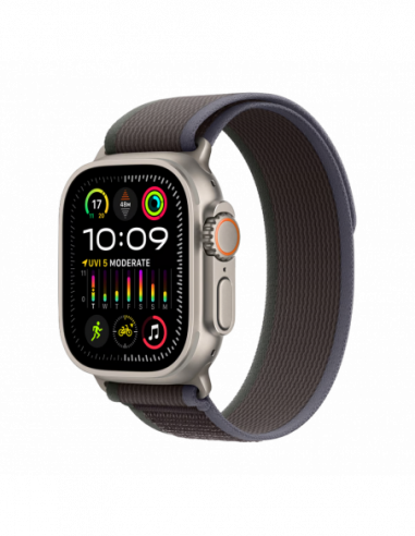 Dispozitive purtabile Apple Apple Watch Ultra 2 GPS + Cellular, 49mm Titanium Case with BlueBlack Trail Loop - ML, MRF63