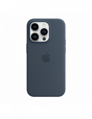 Apple Original iPhone Original iPhone 14 Pro Silicone Case with MagSafe - Storm Blue, Model A2912