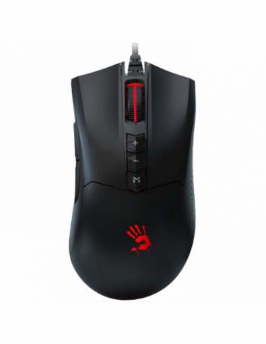 Игровые мыши Bloody Gaming Mouse Bloody ES9, 100-6200 dpi, 8 buttons, 220IPS, 30G, 100g, Ergonomic, Onboard Memory, Programmable