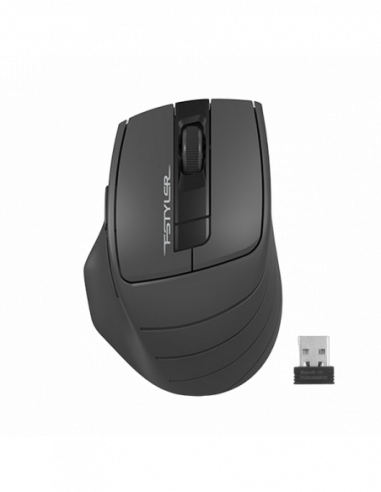 Мыши A4Tech Wireless Mouse A4Tech FG30S Silent, 1000-2000 dpi, 6 buttons, Ergonomic, 1xAA, Grey