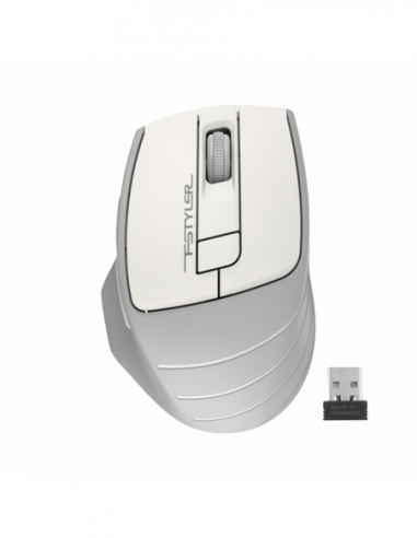 Мыши A4Tech Wireless Mouse A4Tech FG30S Silent, 1000-2000 dpi, 6 buttons, Ergonomic, 1xAA, GreyWhite