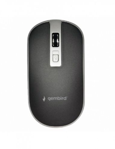 Мыши Gembird Wireless Mouse Gembird MUSW-4B-06-BS 800-1600 dpi, 4 buttons, Ambidextrous, 1xAA, BlackSilver