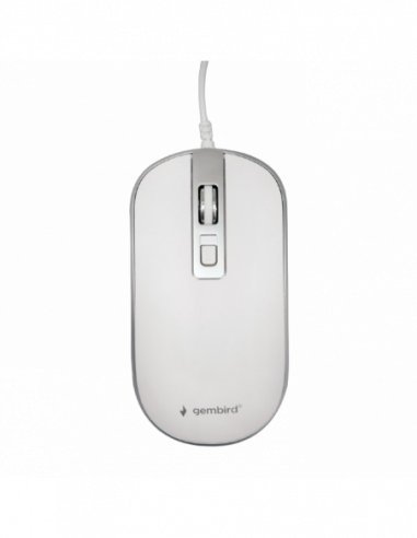 Mouse-uri Gembird Wireless Mouse Gembird MUSW-4B-06-WS, 800-1600 dpi, 4 buttons, Ambidextrous, 1xAA, WhiteSilver