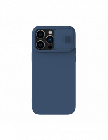 Huse Nillkin Altele Nillkin Apple iPhone 14 Pro Max, CamShield Silky Silicone Case, Midnight Blue