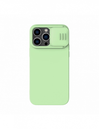 Huse Nillkin Altele Nillkin Apple iPhone 14 Pro Max, CamShield Silky Silicone Case, Mint Green