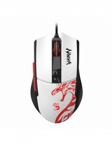 Игровые мыши Bloody Gaming Mouse Bloody L65 Max, 100-12000 dpi, 7 buttons, 250 IPS, 35G, 78g, Ambidextrous, Programmable, Onboar