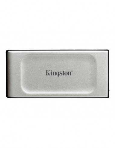 Unitate SSD externă portabilă USB3.0 4.0TB Kingston Portable SSD XS2000 Silver, USB-C 3.2 (69.5x32.6x13.5mm, 28.9g, RW:2K2K MBs)