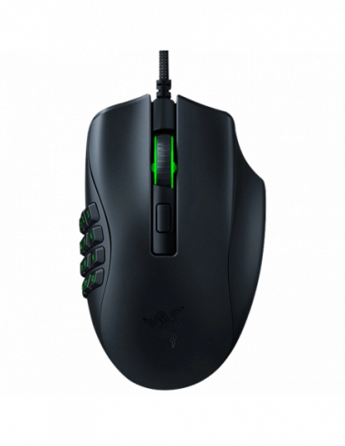 Игровые мыши Razer Gaming Mouse Razer Naga X, 18k dpi, 16 buttons, 40G, 450IPS, 85g, Opt.SW, On-Board Memory, RGB, 1.8m, USB, Bl