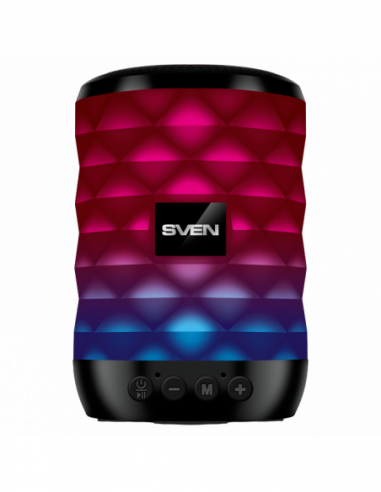 Boxe portabile SVEN Speakers SVEN PS- 55, 5W, TWS, Bluetooth, FM, USB, microSD, 600mAh
