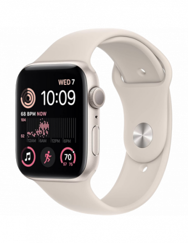 Нательные устройства Apple Apple Watch SE 2 44mm Aluminum Case with Starlight Sport Band - ML, MRE53 GPS, Starlight