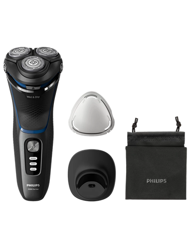 Aparat de ras electric Philips S3344/13, Negru