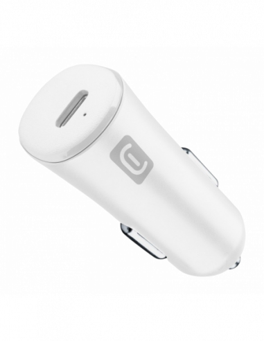 Зарядные устройства автомобильные Car Charger Cellular, USB-C, 20W, White