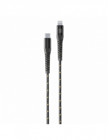 Кабель Lightning to Type-C Type-C to Lightning Cable Cellular, Strong MFI, 1.2M, Black