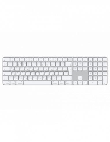 Tastaturi Apple Magic Keyboard with Touch ID and Numeric Keypad for Mac models with Apple silicon - Russian - White